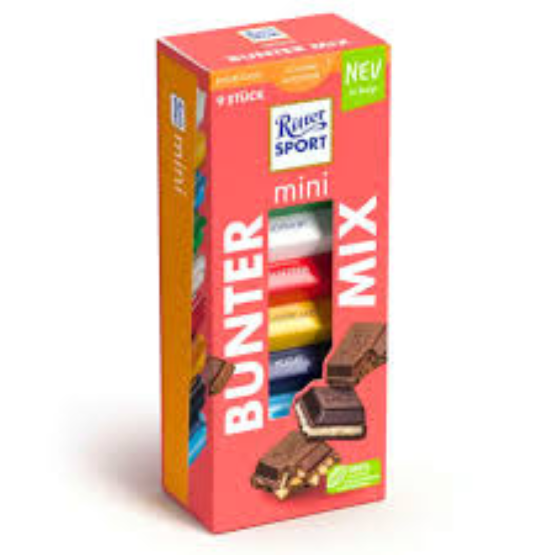 RITTER SPORT CHOCOLATE MINI MIX BAG 150G